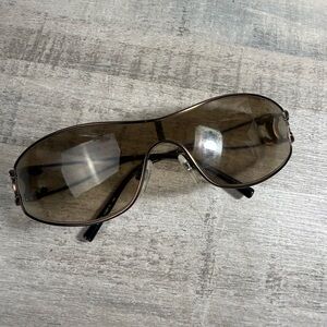 CHANEL Brown Gradient Aviator Sunglasses
